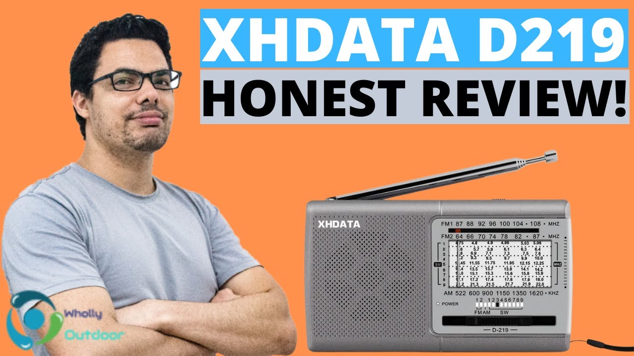 XHDATA D219 Radio portátil de onda corta AM FM funciona con pilas, pequeña  radio de recepción con buen sonido, conector de auriculares para regalo