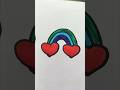 Rainbow 🌈 Colour Drawing #rainbow#trendingshorts #satisfying