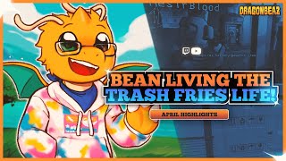 Bean Living The Trash Fries Life! | April 2024 Stream Highlights Montage #clips #twitch