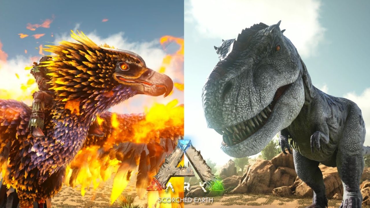 フェニックスがティラノサウルスを焼き尽くす Ark Scorched Earth ゆっくり実況 Youtube