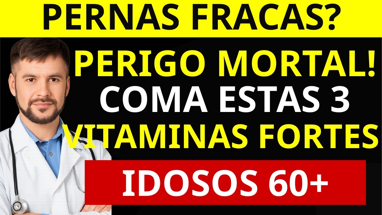 Após os 60, as pernas enfraquecem primeiro: 3 vitaminas para idosos ficarem fortes | Saúde do idoso