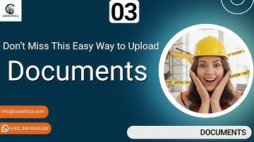 3-Document Management in Constrica | Securely Manage BOQs, Drawings & Specifications