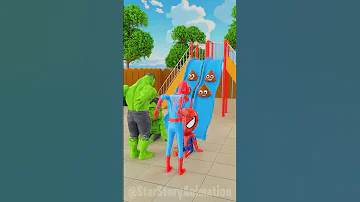 Spider Man And Hulk Sent Back Lil Hulk And Red Spidey To Slide 