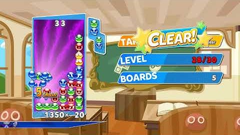 Puyo Puyo Tetris - Scene 5-6 (Tee Beats 500000 Points before Level 30)