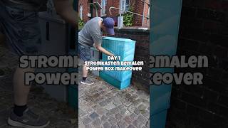 Day1: Unser 3. Stromkasten bemalen Power Box Makeover #streetart #diyproject #artprogress #minivlog