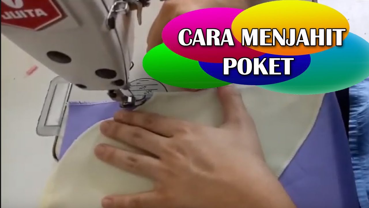 Cara menjahit poket