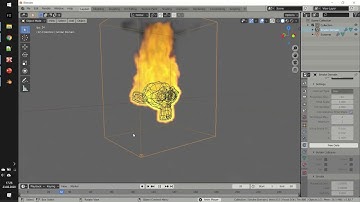 Blender 2.82   smoke and fire