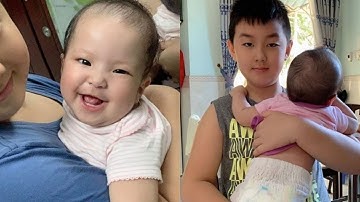 Lê Phương khoe khoảnh khắc cực đáng yêu khi Cà Pháo chăm sóc và chơi cùng em gái