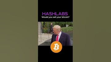✊Trump Bitcoin Advice: NEVER SELL! - Crypto Wisdom! #shorts #bitcoin