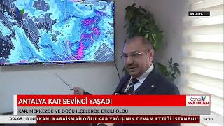 Antalya Kar Sevi̇nci̇ Yaşadi