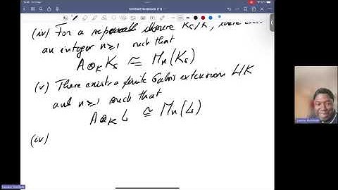 Abelian varieties over finite fields (Lassina Dembele) 5-6 (part 1-2)