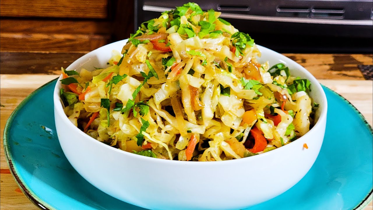 The Most Delicious Quick Curried Cabbage - How To Make Dinner