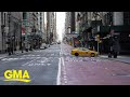 Streets of NYC are empty after Gov. Cuomo issued stay-at-home mandate for residents | GMA