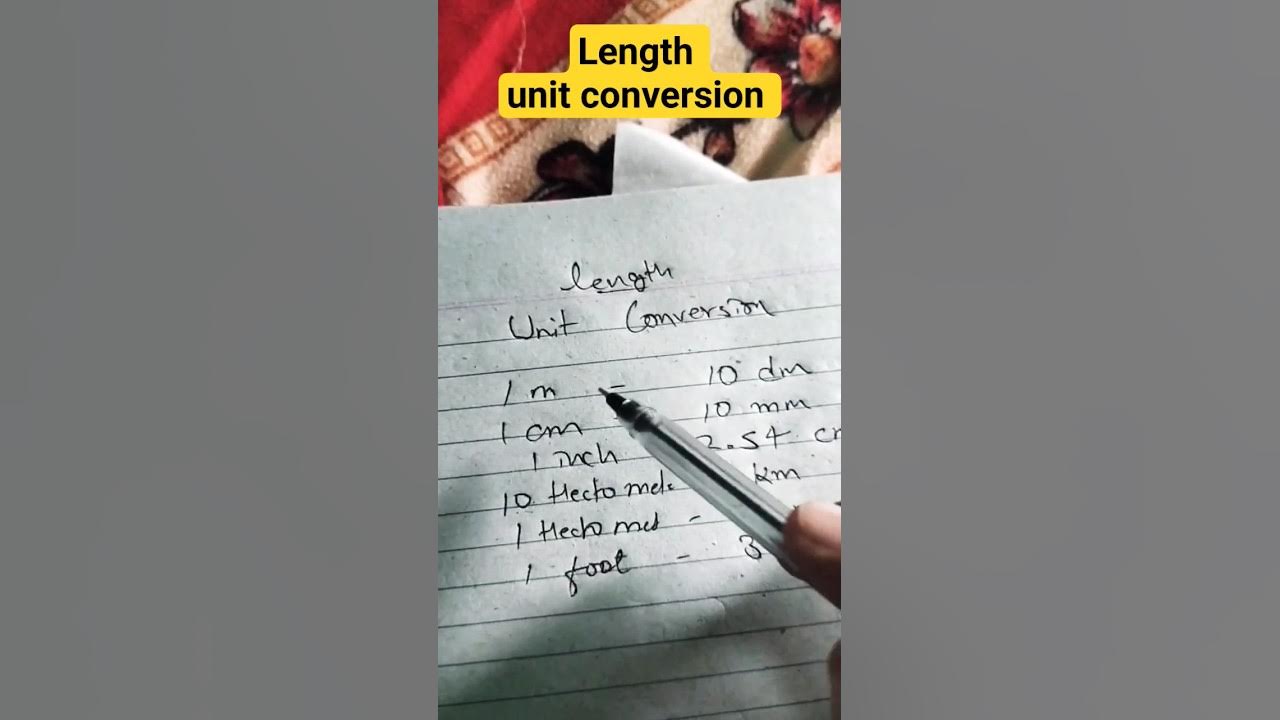 length unit conversion #rrb #maths - YouTube