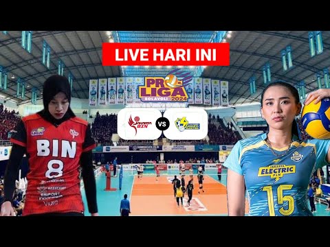 JAKARTA BIN vs JAKARTA ELEKTRIK PLN ¬Jadwal Proliga 2024 Putri Live Hari Ini Di MOJI TV