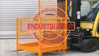Endustri Grup Forklift Personel Adam Yukseltme Tasima Platformu Bakim Sepeti
