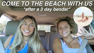 BEACH DAY VLOG *using the ocean to recover from a crazy weekend*