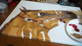 Horse SpeedPaint | Geometric Pet Painting Timelapse by Melissa Hilliker 7 views 6 months ago 1 minute, 26 seconds