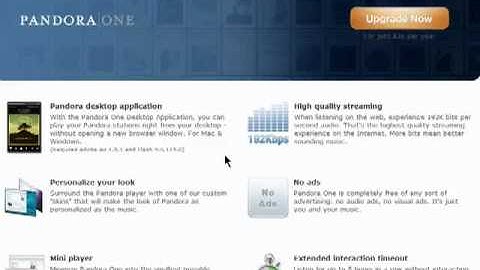 Changing Pandora account settings