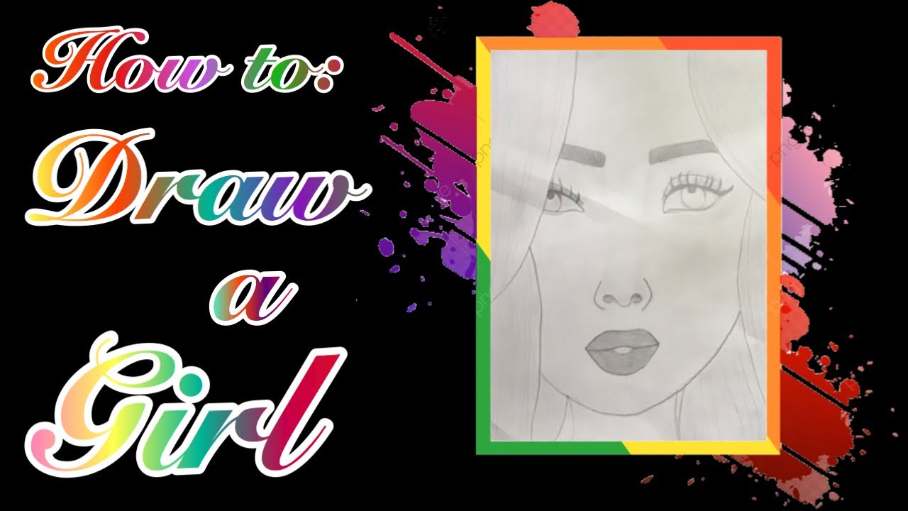 How to draw a girl - YouTube