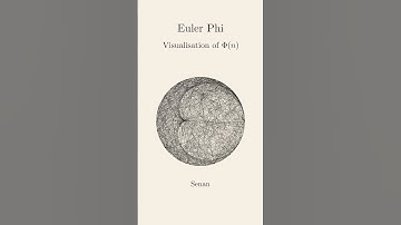 This will change your perspective on Euler Totient Function | Visualization of  Φ(n)