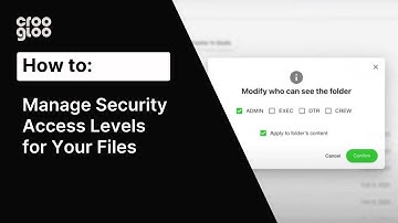How to Manage Security Access Levels for Your Files