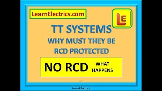 TT SYSTEMS - WHY MUST THEY BE RCD PROTECTED