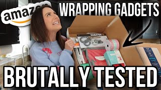 TESTING VIRAL HOLIDAY WRAPPING AMAZON PRODUCTS | what actually works?! by The Elevated Home 2,842 views 4 months ago 15 minutes