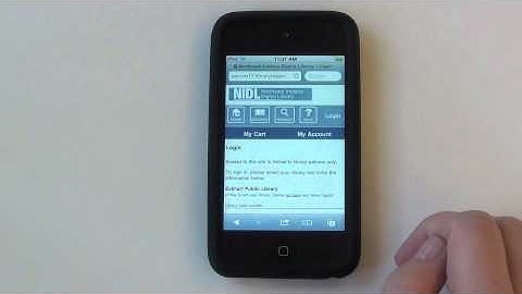 Downloading an eBook Using the Overdrive Media Console App (iPod Touch and iPhone)