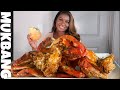 GIANT CRAB LEGS + SEAFOOD BOIL MUKBANG | STORY TIME w/special guest