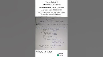 GS - Part A - Unit 6 - where to study #tnpsc #group4#group2 #wheretostudy #exam #updates #shorts #gs