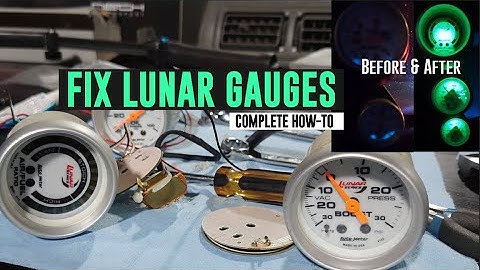 How-to Open Autometer Gauges and "sorta" Fix Dead Lunar Series Lights - TIPS04E102