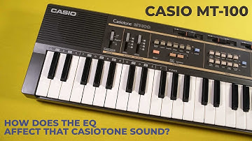 Casio MT-100 graphic equalizer demo