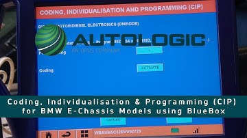 How to Program, Individualisation & Code (CIP) BMW E Chassis Vehicle using Autologic BlueBox