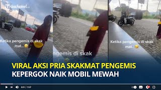 Viral Aksi Pria Skakmat Pengemis Kepergok Naik Mobil Mewah saat Meminta Uang: Saya Pakai Beat!