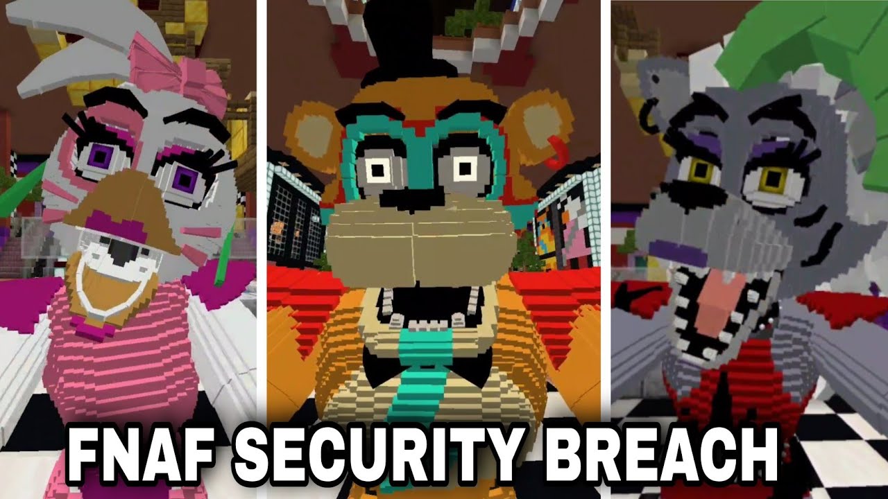 Five Night At Freedy :Security Breach Addon Mcpe/Mcbe. Minecraft Mod