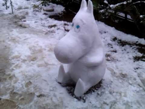 ムーミン雪像 Moomin Snowman Youtube