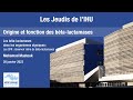 Les Jeudis de l'IHU - Origine et fonction des béta-lactamases - Mohamad Maatouk