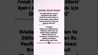 Hayirli Evlat Duasi