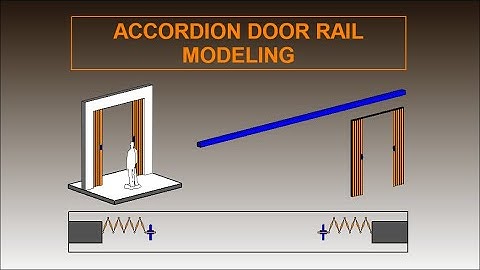ACCORDION DOOR FAMILY ADVANCED REVIT TUTORIAL _ PART 5/10 RAIL MODELING