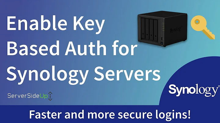 Enable Key Based SSH Authentication For Synology Servers