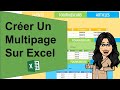 Crer un multipage pour combiner plusieurs donnes dans une seule feuille excel