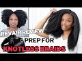 Knotless Braids Blow Dry Prep + HONEST Revair Dryer Review