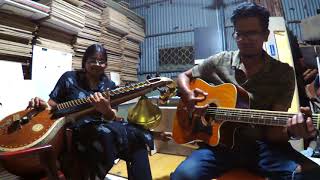 Video thumbnail of "Kanmani Anbodu | Veena-Guitar  Cover ft Anjani Srinivasan | Part-1 | Isaac Thayil | Ilayaraja |Cover"