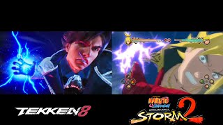 Lars embracing power of god and anime inside of him | Tekken 8 VS Ultimate Ninja Storm 2 comparison
