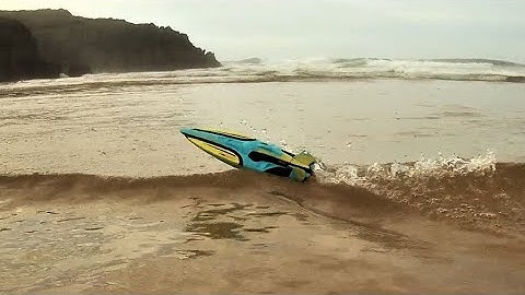 4DRC RC Boat Demo. Testing 2.4GHz 4DRC 4D-S1 RC Boat in River, Lake and Sea Like Environments.