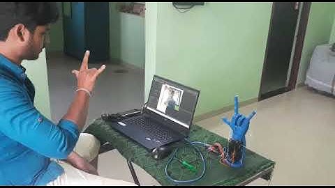 Design and Fabrication of Gesture Computer Using Open CV to Control Robotic Hand