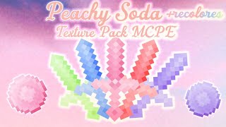 Peachy Soda + Recolores ¦ Texture pack MCPE 1.8.9 screenshot 3