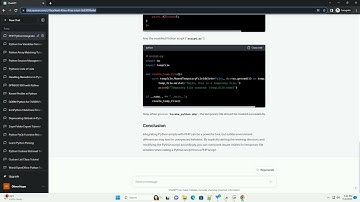 When calling a Python script from a PHP script temporary file that is created on a console run is no