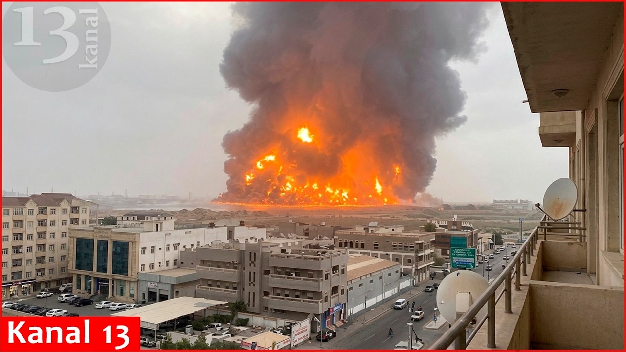 В результате ракетного удара Ирана в Саудовской Аравии загорелся крупный нефтяной объект.